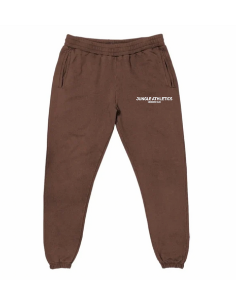 COLLUSION Unisex athletics varsity sweat and joggers in brown co-ord